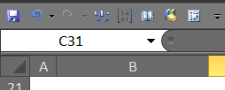 Excel nav bar